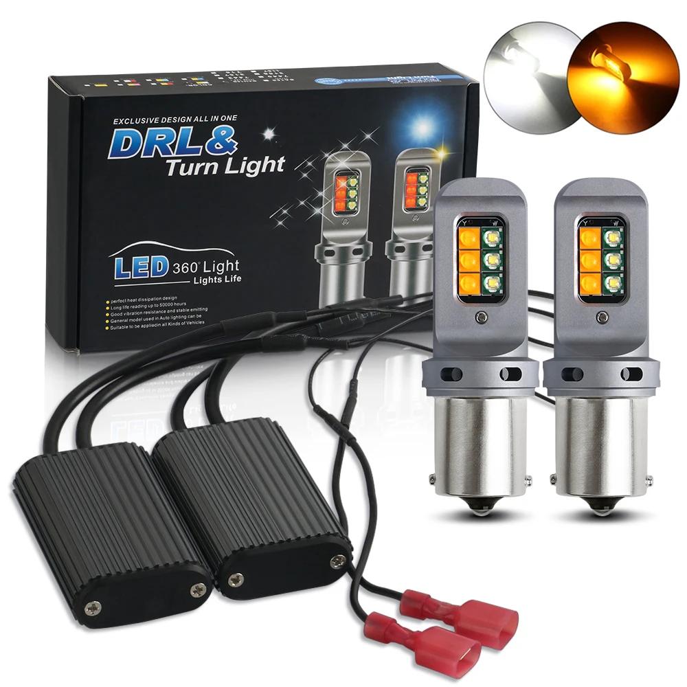   ġ  ÷ ڵ LED Ʈ, 2X 1156, BA15S, P21W, BAU15S, PY21W, 7440, W21W, T20, DRL  õ,  